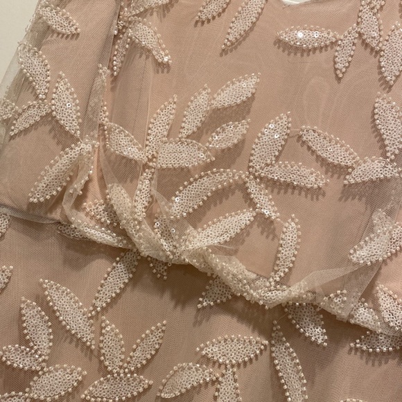 Wayf S ShopBop Beaded Gown Pink Nude Blush - Picture 2 of 5